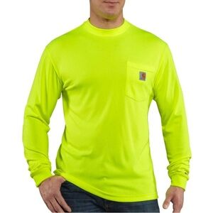 NWT Carhartt Men's Force Relaxed Fit Lightweight Long-Sleeve Pocket T-Shirt